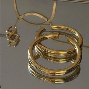 Luv Aj Amalfi Hoop Earrings- Brand New with box